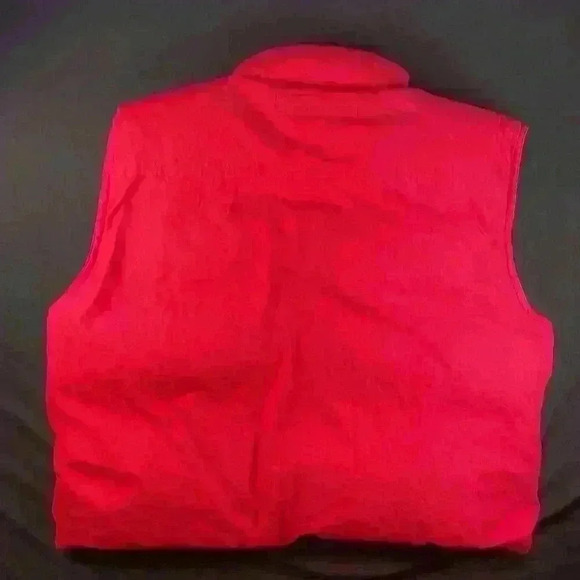 Vintage Rain Forest men’s down utility vest with 4 pockets, attached hood XLarge - Picture 2 of 12